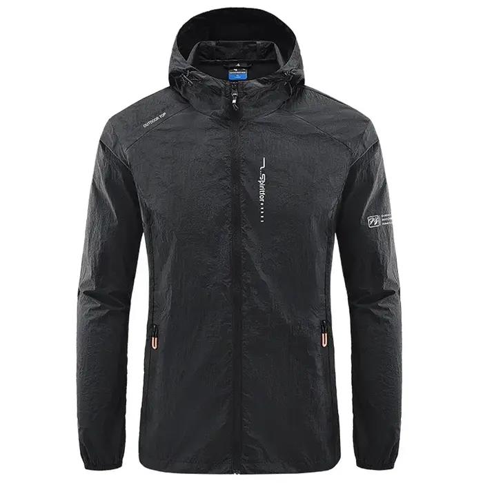 Veste fine de protection solaire pour hommes, séchage rapide, pour l'extérieur, randonnée, pêche, cy