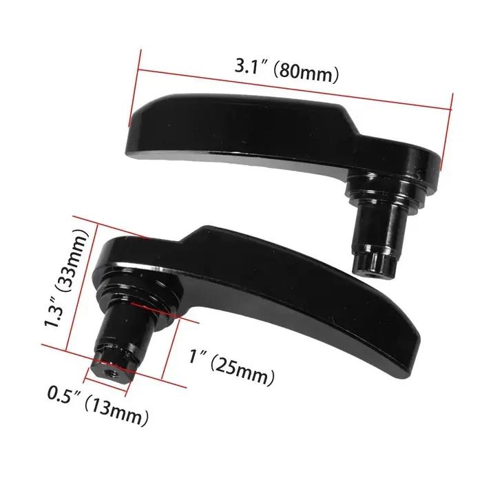 Kit de verrouillage de sac de selle noir de haute qualité, 2 pièces, en aluminium, pour Harley David