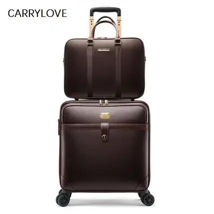 Valise de Voyage Personnalisée en PVC de 16/18/20/22/24 Pouces, Sac à Main et Bagages à Roulettes, à