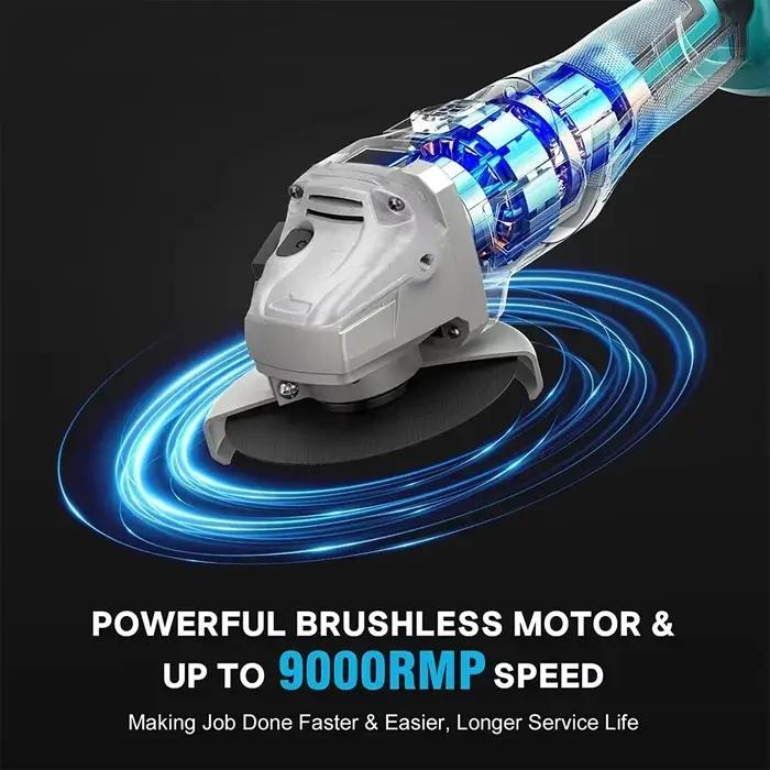 Makita – meuleuse d'angle électrique sans fil, 125mm, Rechargeable, sans balais, rectifieuse, bricol