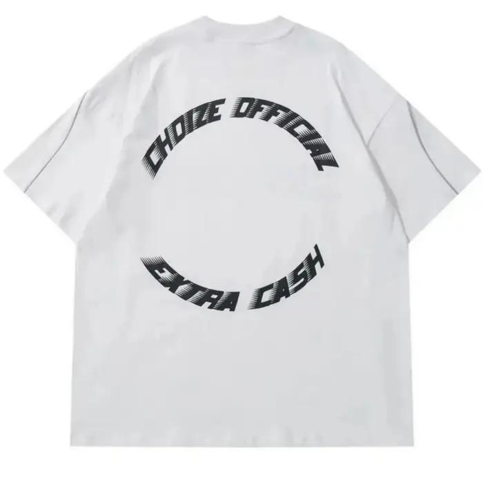 T-shirt col rond pour hommes, respirant et confortable, avec lettres imprimées, haut de photographie