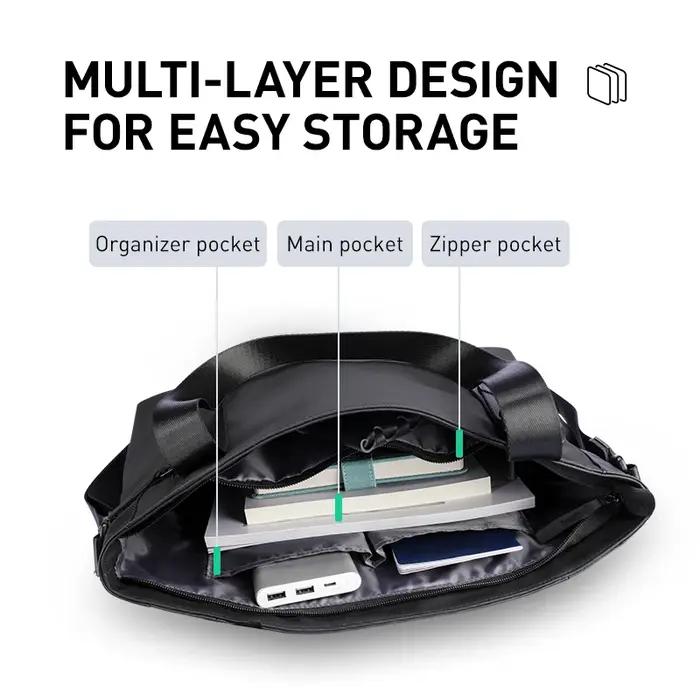 MARK RYDEN Sac fourre-tout pour homme, sac à main pour ordinateur portable hydrofuge avec fermeture