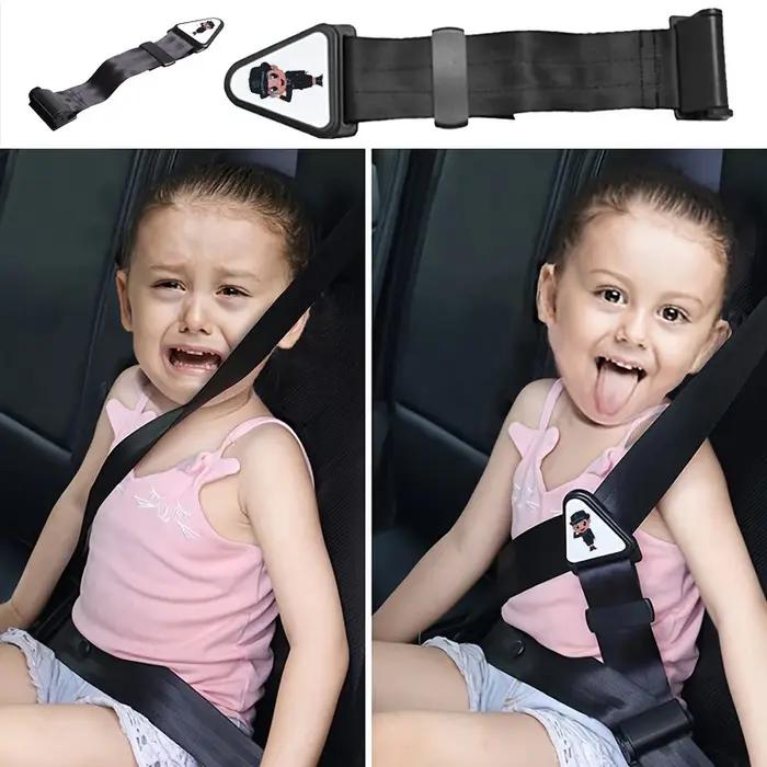 Ceinture de sécurité pour enfant en voiture empêchant le mouvement, fixation réglable, sûre et confortable, siège anti-étranglement, simple et pratique pour déplacements familiaux et voyages