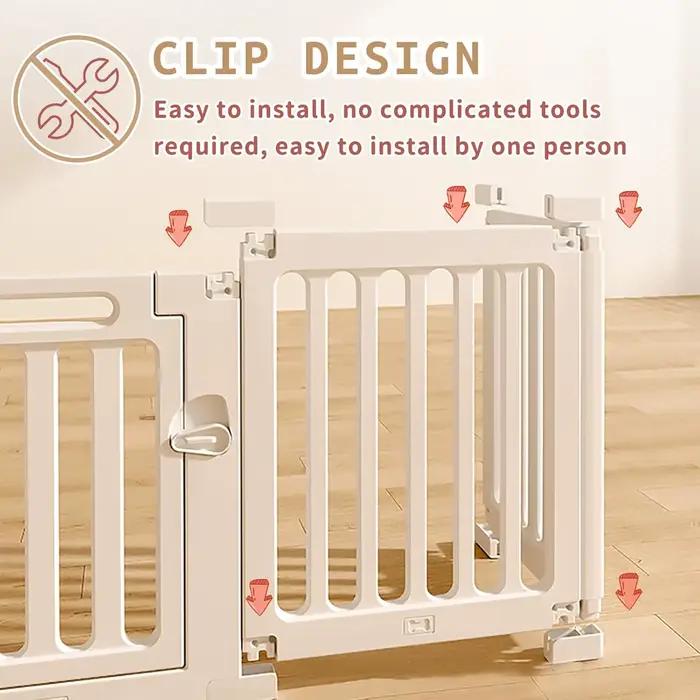 Parc bébé et enfant en bas âge, porte de sécurité pour clôture bébé, parc bébé pour intérieur et ext