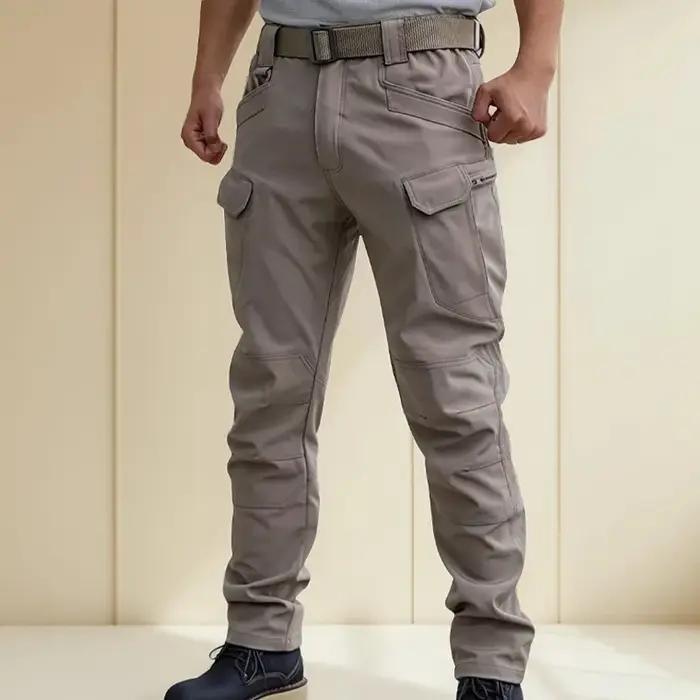 Pantalon cargo Softshell élastique pour hommes, pantalon de randonnée, de camping, d'escalade, de fi