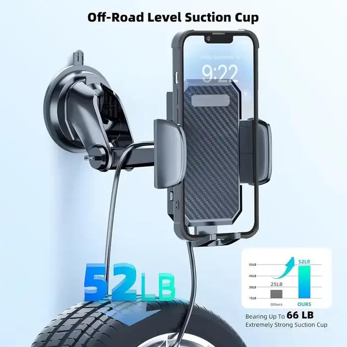 Support de téléphone de voiture 360° universel pour iPhone Samsung Huawei installation facile et rotation panoramique adapté aux conducteurs quotidiens et cadeau idéal