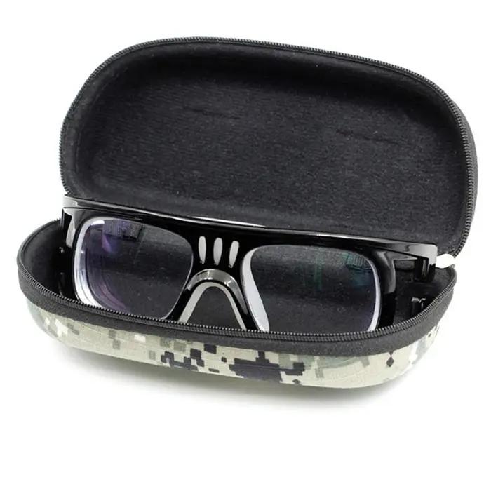 Étui à lunettes de Camouflage, boîte à fermeture éclair pour Sports de plein air, étui épais Anti-st