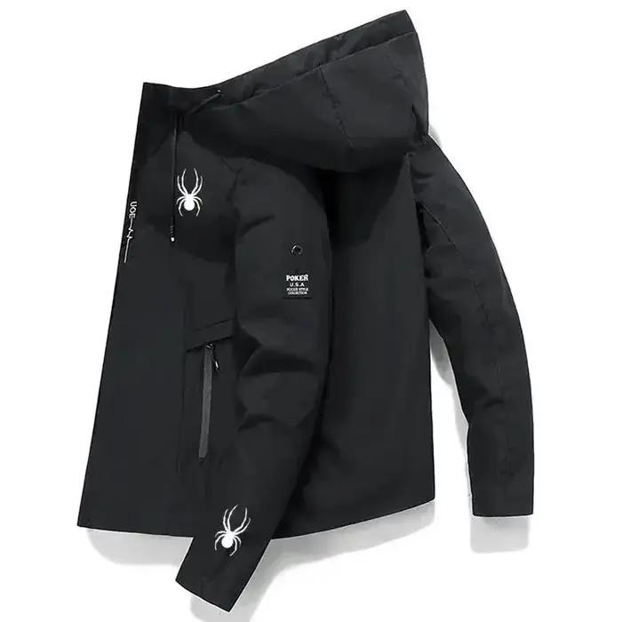 Veste de sport coupe-vent à capuche pour homme 2026 – Manteau d'entraînement extérieur de haute qual
