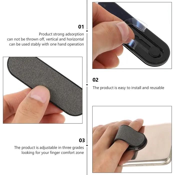 Sangle de doigt support d'anneau de téléphone poignée sécurisée pour smartphone occasionnelle usage quotidien femmes hommes