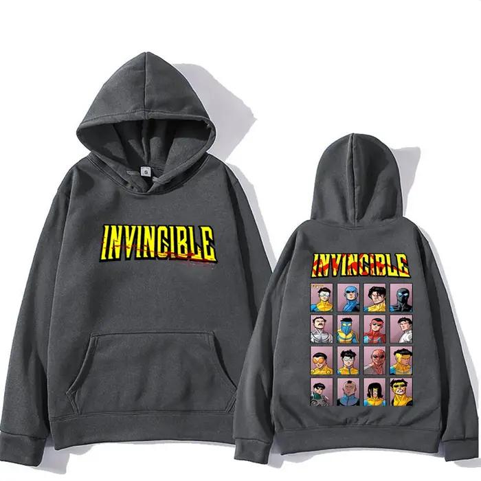Invincible Mark super-héros Double face sweat à capuche imprimé hommes femmes harajuku vêtements pol