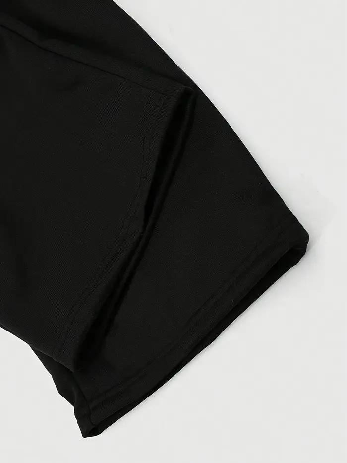 2025 Pantalon à jambes larges noir pour hommes à la mode Grande croix blanche imprimée Pantalon hip-