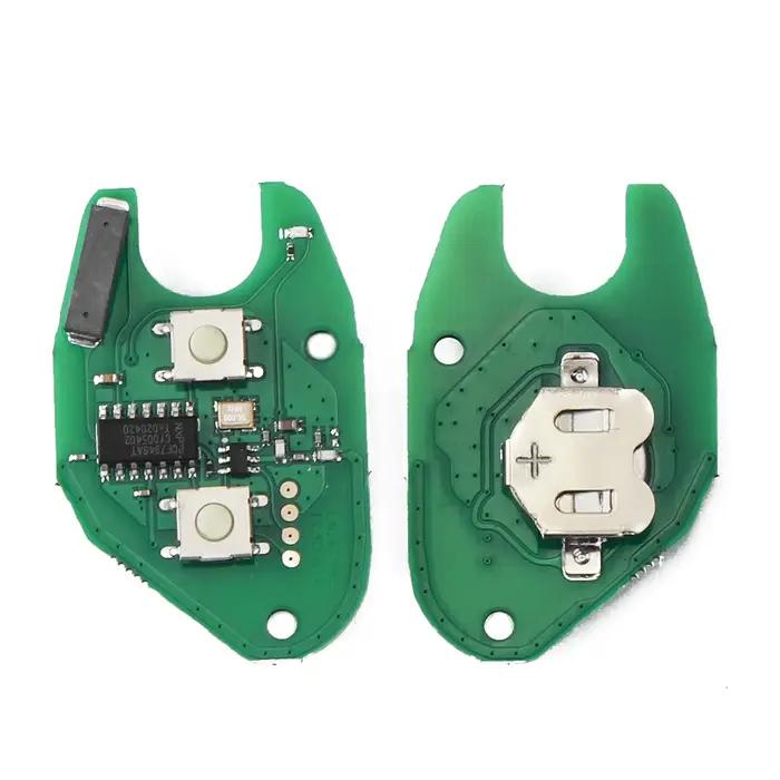 KEYYOU – Clé Télécommande à 2 Boutons pour Renault