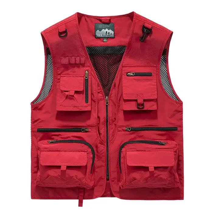 FGKKS – gilet multi-poches pour hommes, nouveau gilet de pêche respirant pour l'extérieur, design de