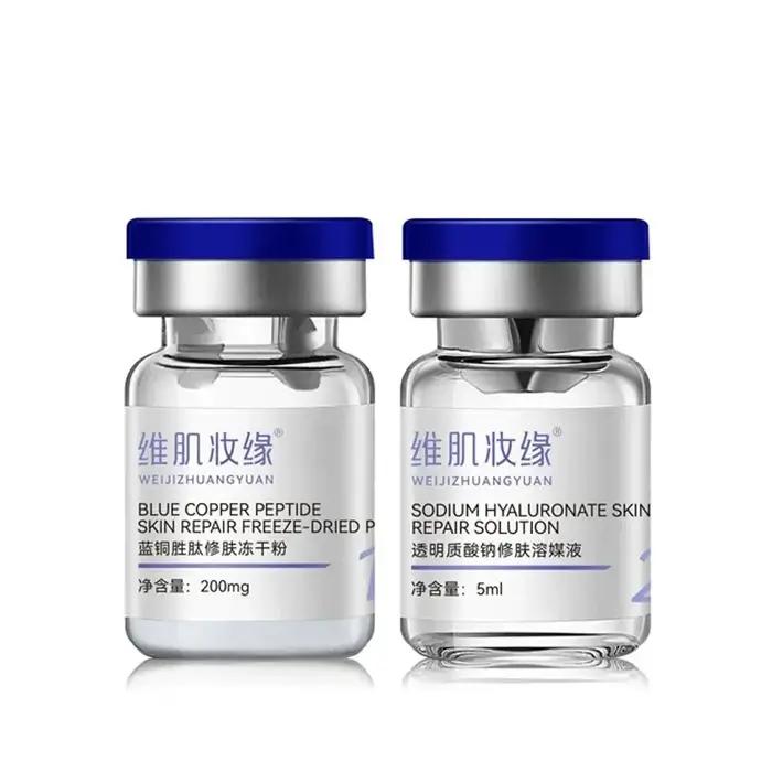 Poudre de peptide de cuivre GHK-CU lyophilisée : Améliore l'élasticité de la peau, réduit les ridule