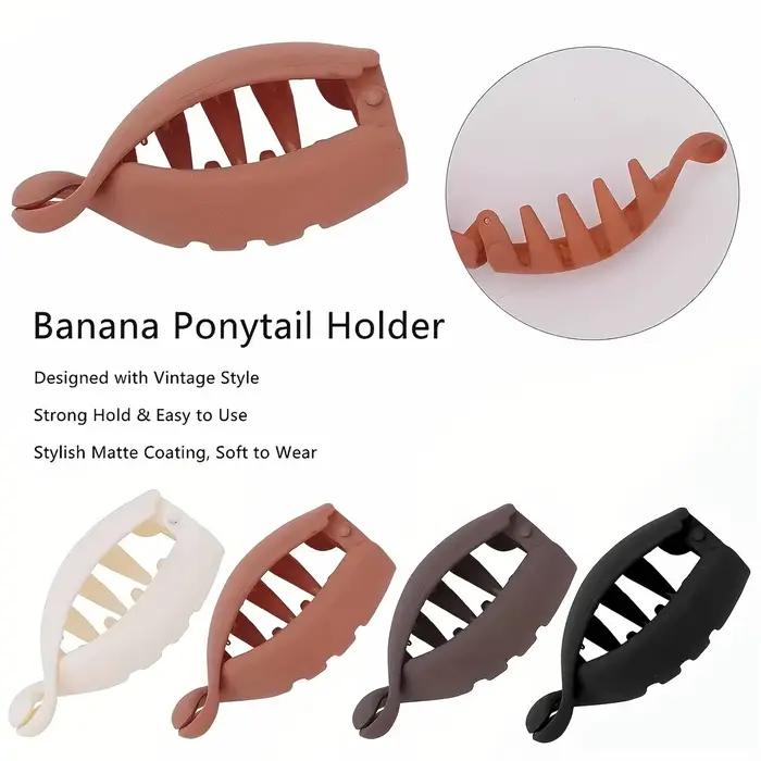 1/4 pièces torsion banane pince verticale pince queue de cheval pince à cheveux Volume de cheveux fi