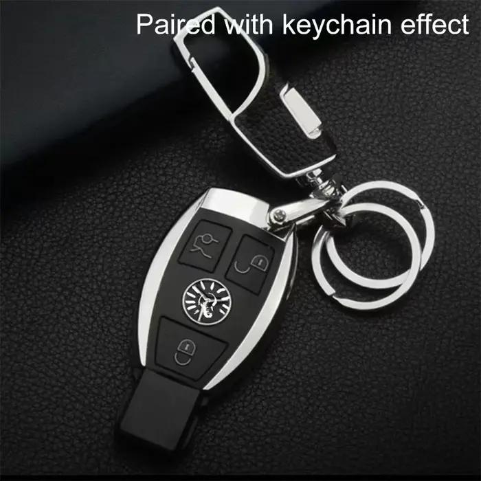 Porte-clés en métal à double anneau robuste et élégant pour homme occasions spéciales cadeau durable