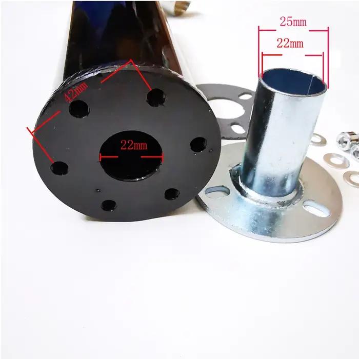 Pot d'échappement universel pour moto de course modifiée 60x280mm en métal 50-250CC, échappement 2 t