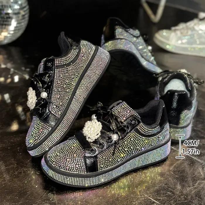 Femmes chaussures de skateboard décontractées respirant confort blanc baskets à semelles épaisses an