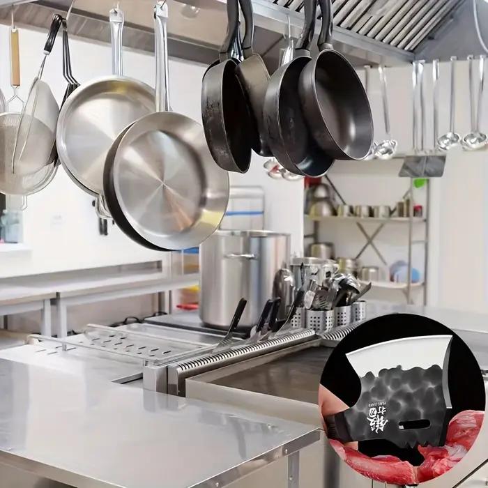 Couteau à découper épais, couteau spécial pour couper les os, couteau de boucher, adapté à la cuisin