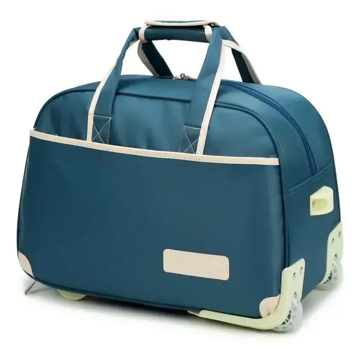 Valise Étanche à Roulettes pour Femme, Sac de -du-- end, Grand Sac à Roulettes