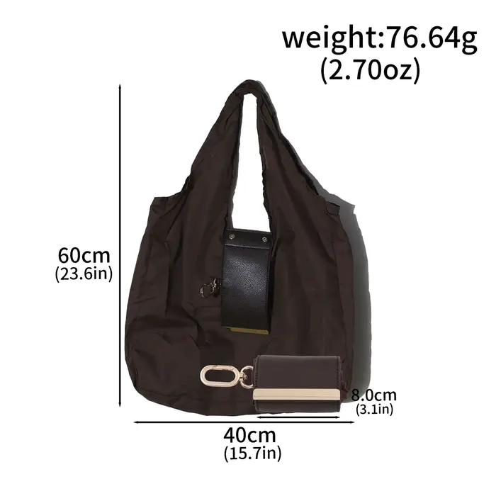 Sac de rangement en tissu Simple et créatif, grande capacité, sac de courses écologique, porte-clés,