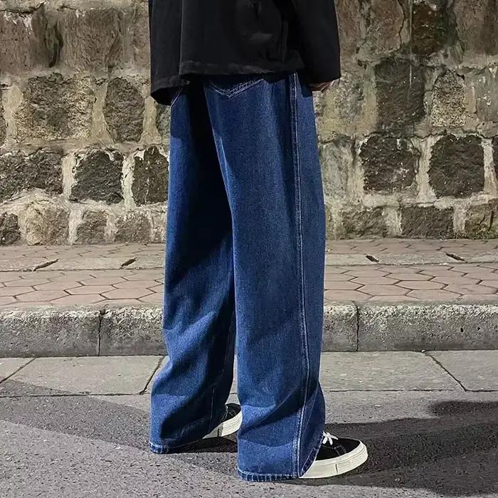 Jean ample pour hommes, Streetwear, Style coréen, mode, ample, droit, jambes larges, vêtements de ma