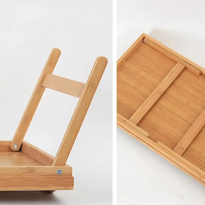 Table d'ordinateur pliable de 50 cm, support pour ordinateur portable, plateau de petit-déjeuner, pl