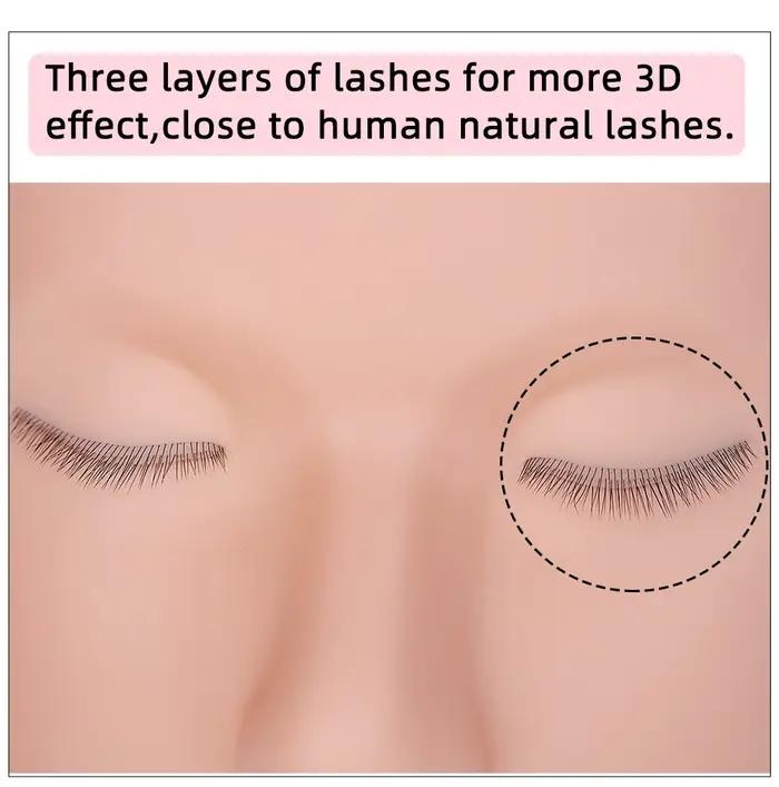 Tête de mannequin pour la pratique de l'extension de faux cils, accessoires pour le visage, ensemble