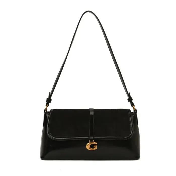 Sac Messager Classique de Luxe en Cuir pour Femme, Style Parisien, Tendance, Élégant, Décontracté, S