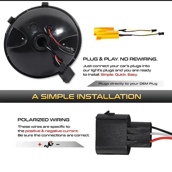 4 pièces complet LED Halo Vette feu arrière ensembles pour 2005-2013 Chevrolet Corvette C6 feu stop