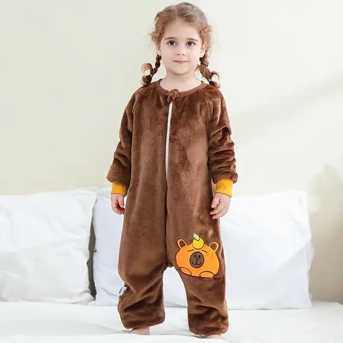 MICHLEY Capitala dessin animé flanelle enfants bébé sac de couchage sac vêtements d'hiver enfant en