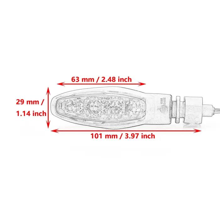Clignotant LED pour Moto Tiger 800 900 1050 1200 XC Poly DayRequiStreet Triple 675 765 ROCKET, 3 Vit