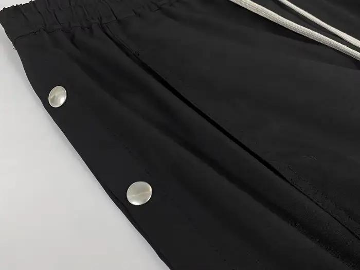 Viser de survêtement gothiques à boutons pour hommes, pull haut, pantalons monochromes, vêtements hi
