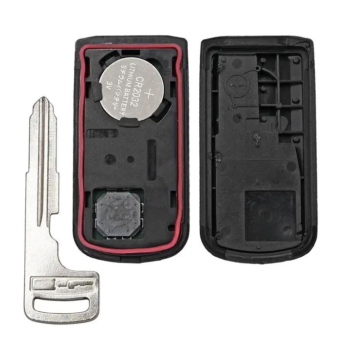 Clé télécommande intelligente de remplacement KEYECU, 3 boutons, 434MHz, transpondeur ID47, pour Mit