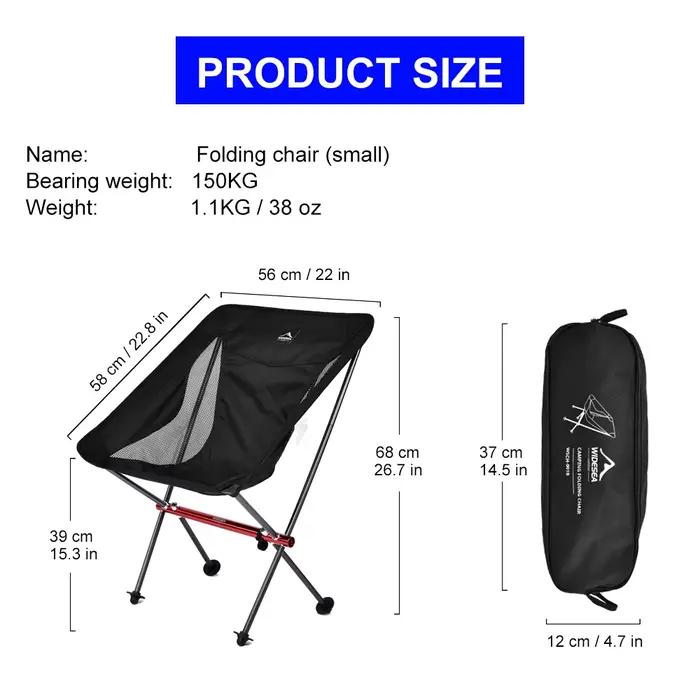 Chaise pliante en polyester durable pour camping plage pêche détente longue assise stable polyvalente avec poche rangement