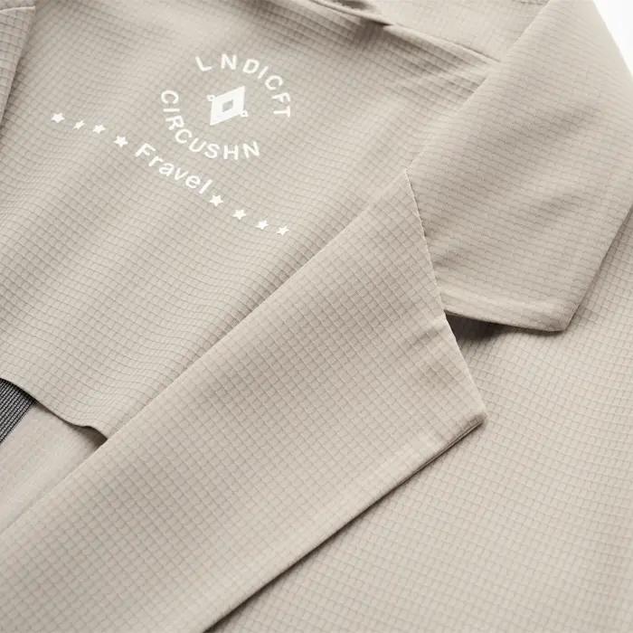 Blazer Décontracté Homme Soie de Glace Sans Couture Haute Élasticité Protection Solaire Veste d'Été