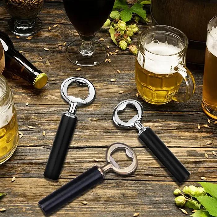 Ouvre-bouteille de bière plat en acier inoxydable, kit de bricolage vierge, matériel d'inserts, 10 p