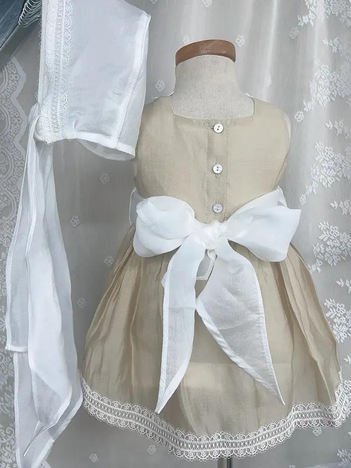Ensemble de vêtements en dentelle Tencel pour enfants, léger, respirant, haut de gamme, personnalisé