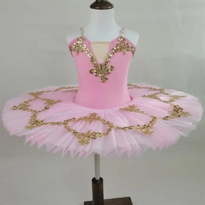 Robe tutu de ballet rêveuse pour spectacles sur scène, robes de princesse pour filles, costumes de d