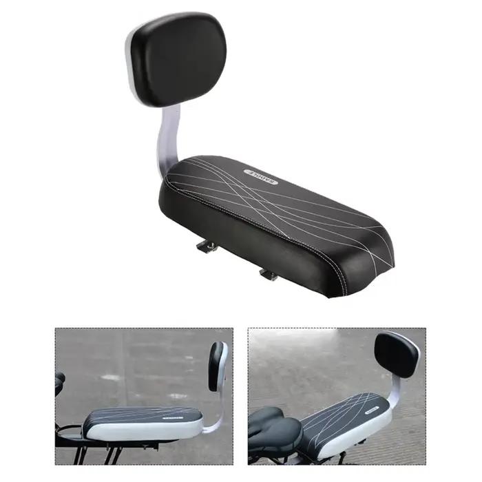 Selle de vélo enfant avec dossier en cuir PU pour vélos VTT et autres types de vélos pour enfants confortables et sécuritaires occasions spéciales famille