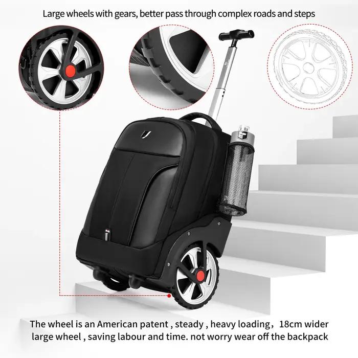 Sac à dos à bagages roulants de 20 pouces avec roulettes