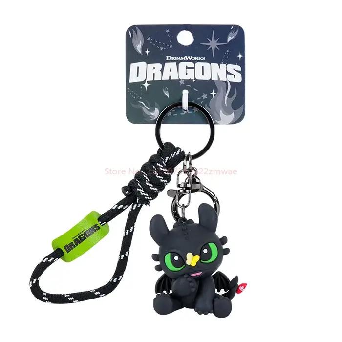 Authentique Dragon dompteur maître volant sans dents garçon porte-clés nouveau sac pendentif petits