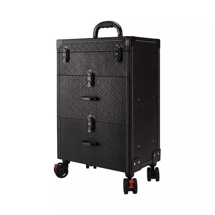 Valise à cosmétiques à roulettes, chariot de beauté, commode de maquillage, valise à roulettes, gran