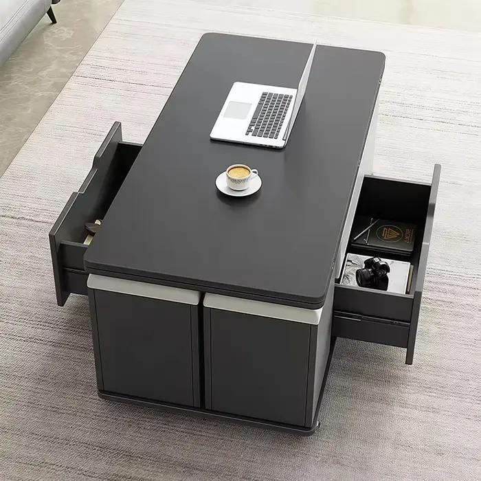 Bureau Texture lisse panneau ferme couleur douce Base solide forme pratique configuration de travail