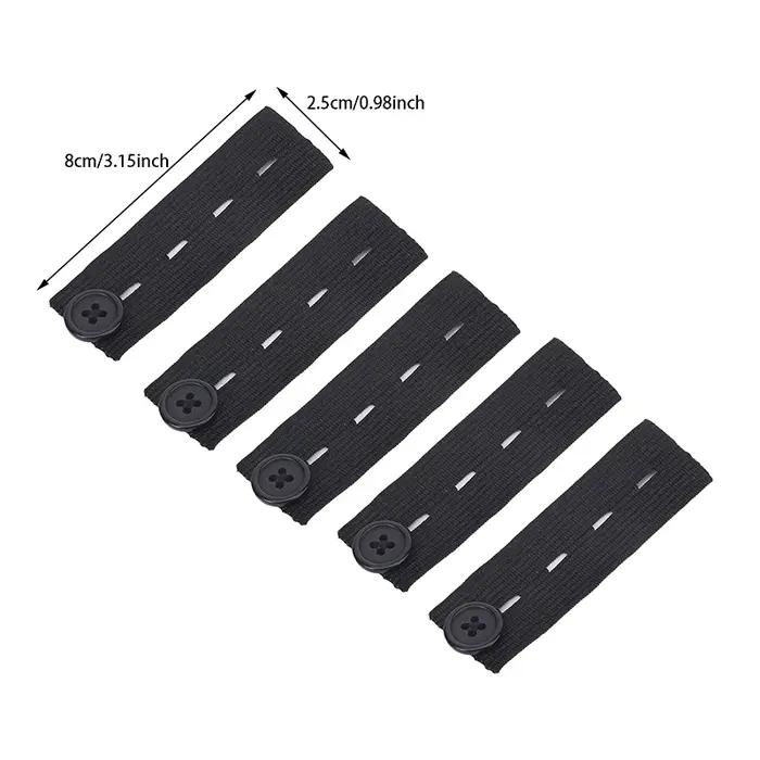 Extensions de taille élastiques réglables pour hommes et femmes, extenseurs de ceinture, bouton de p