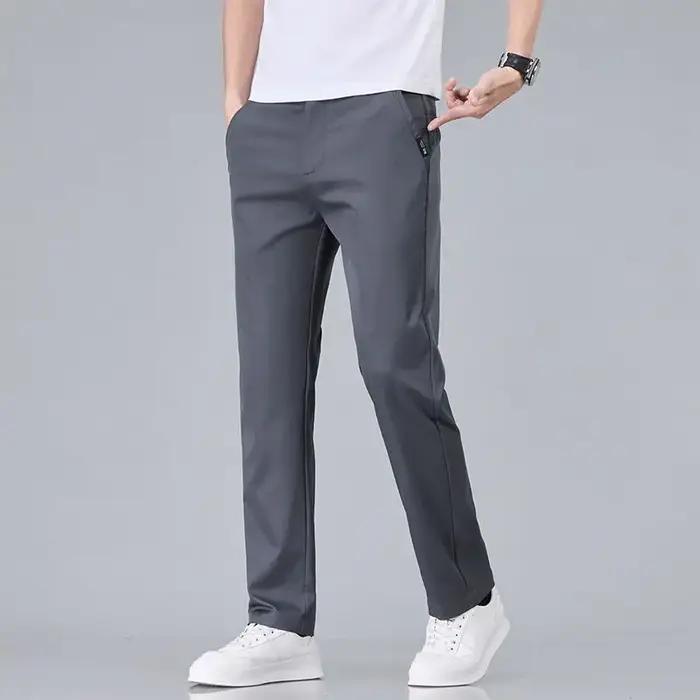 2025 nouveaux hommes classique couleur unie été 3 couleurs pantalons décontractés affaires mode Stre