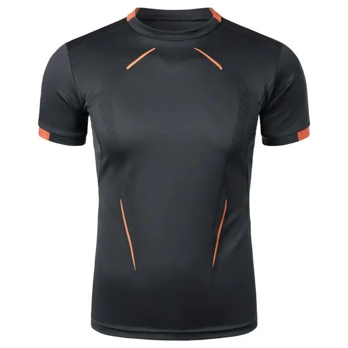 T-shirt respirant pour hommes, haut de Jogging à séchage rapide, léger, d'entraînement, de Fitness,