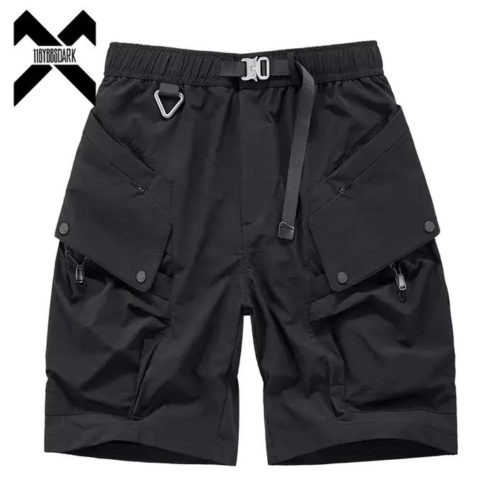 Short tactique d'été 2025, pantalon court Cargo multi-poches, fonctionnel, ample, Streetwear, taille