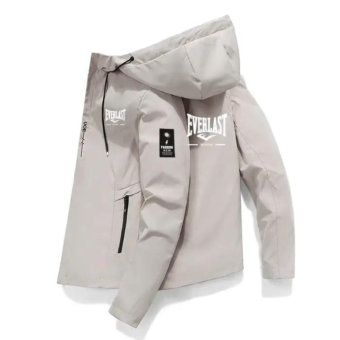 Nouvelle veste coupe-vent pour homme 2026, veste de baseball à capuche zippée, veste décontractée po