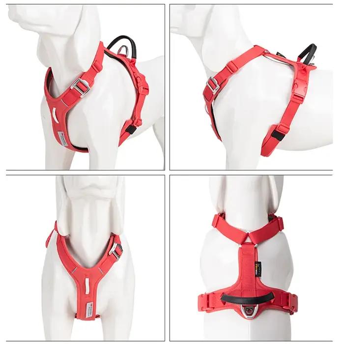 PETIT COMBINATION Harnais pour animaux de compagnie sans traction Harnais réfléchissant en nylon pou
